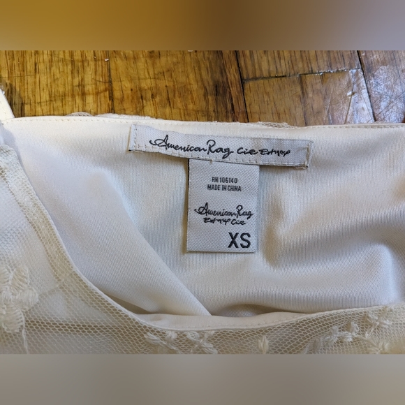 NWOT American Rag White Lace Crop Top XS - Picture 5 of 7